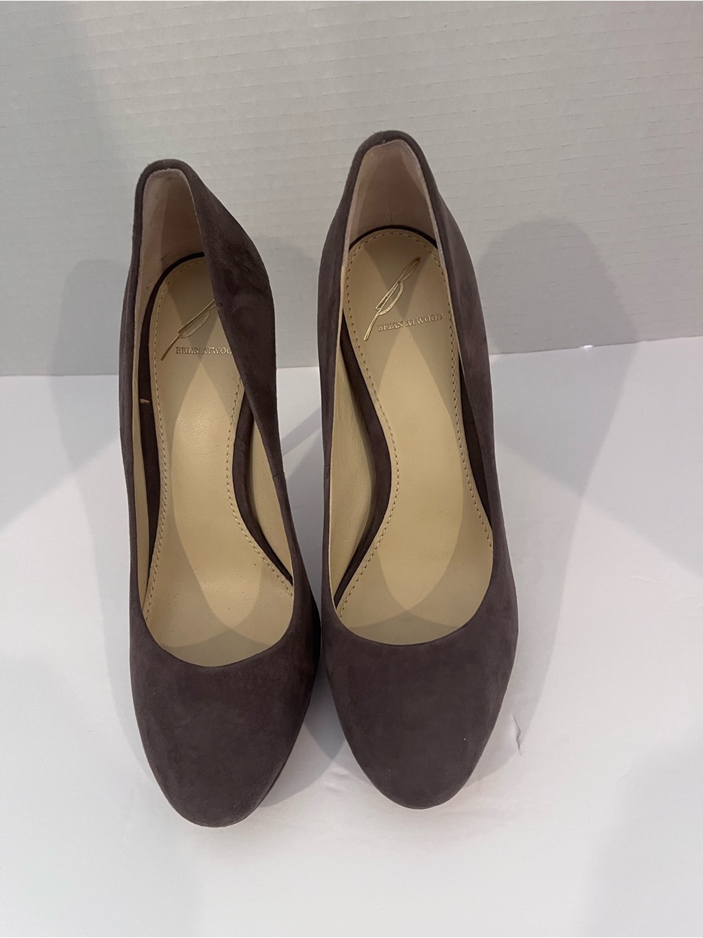 Brian Atwood Women's Suede Pumps in Brown